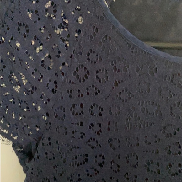 Jcrew cap sleeve lace top - Picture 2 of 4